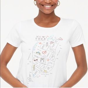 J. Crew New York Map Collector Tee
